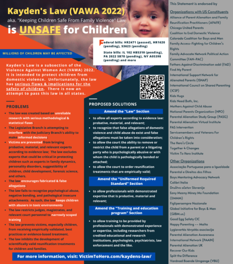 Kayden’s Law aka. “Keeping Children Safe From Family Violence Act” is ...